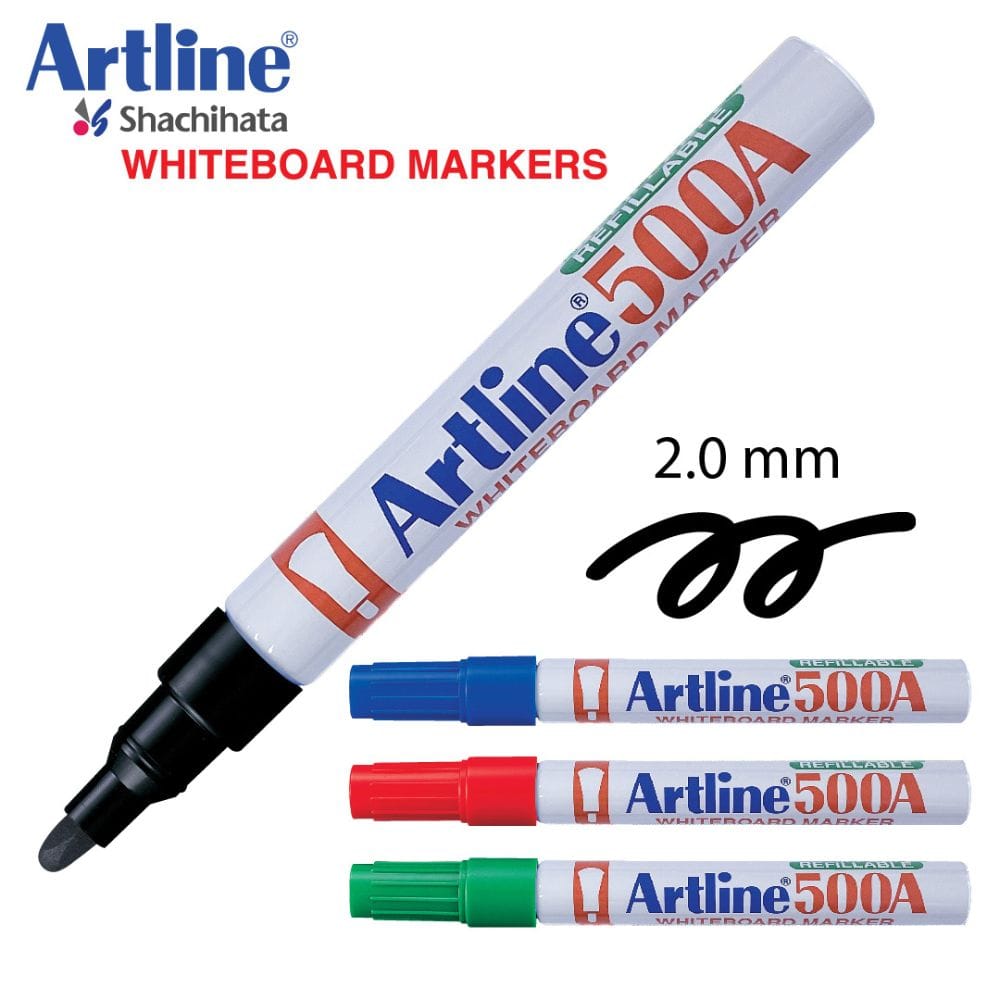 ปากกาไวท์บอร์ด ARTLINE EK-500A หัวกลม 2.0 มม. สีน้ำเงิน_1